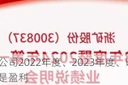 天原股份：公司2022年度、2023年度、以及2024年一季度均是盈利