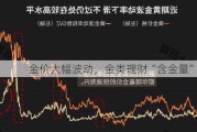 金价大幅波动，金类理财“含金量”几何？