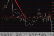 卡梅科盘中异动 下午盘股价大涨5.00%报60.49美元