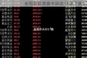 金阳新能源盘中异动 快速下跌5.78%