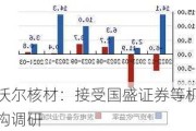 沃尔核材：接受国盛证券等机构调研