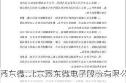 燕东微:北京燕东微电子股份有限公司2024年限制性股票激励***（草案）