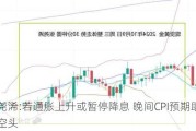 张尧浠:若通胀上升或暂停降息 晚间CPI预期助力金价空头