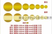 黄金上的hy25是什么意思