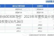 华泰股份(600308.SH)：2023年年度权益分派10派0.48元 股权登记6月26日