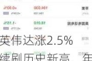 英伟达涨2.5%续刷历史新高，年内累涨140%，总市值超2.9万亿美元