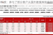 中亦科技：参与了部分客户从国外数据库到信创数据库的迁移实施工作