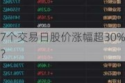 7个交易日股价涨幅超30%？