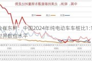 乘联会崔东树：中国2024年纯电动车车桩比1:1，领先世界数倍水平