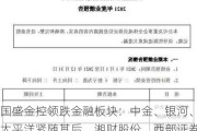 国盛金控领跌金融板块：中金、银河、太平洋紧随其后，湘财股份、西部证券跌幅超3%