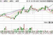 经纬恒润大宗交易折价成交105.98万股