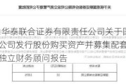 国联证券:华泰联合证券有限责任公司关于国联证券股份有限公司发行股份购买资产并募集配套资金暨关联交易之独立财务顾问报告