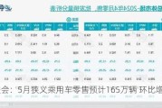 乘联会：5月狭义乘用车零售预计165万辆 环比增长7.5%