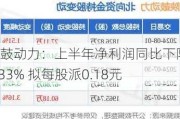 陕鼓动力：上半年净利润同比下降13.33% 拟每股派0.18元