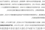 晶科能源盘中异动 股价大跌5.01%报19.72美元