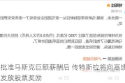 股东批准马斯克巨额薪酬后 传特斯拉将向高绩效员工发放股票奖励