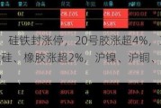 期货收评：硅铁封涨停，20号胶涨超4%，工业硅涨近4%，锰硅、橡胶涨超2%，沪镍、沪铜、铁矿、焦煤跌超2%