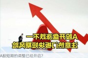 A股短期的调整已经开启？