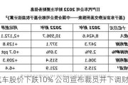 日产汽车股价下跌10% 公司宣布裁员并下调财年指引