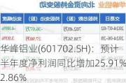 华峰铝业(601702.SH)：预计半年度净利润同比增加25.91%到42.86%