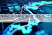 险守2900点！什么情况？新能源汽车板块，全线重挫