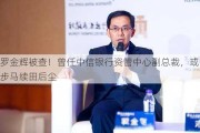 罗金辉被查！曾任中信银行资管中心副总裁，或步马续田后尘