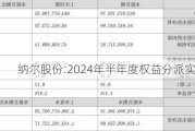 纳尔股份:2024年半年度权益分派实施公告