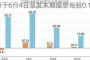 融创服务将于6月4日派发末期股息每股0.143元