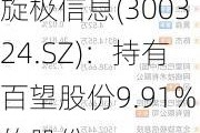 旋极信息(300324.SZ)：持有百望股份9.91%的股份