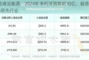 京能清洁能源：2024年净利润预期超30亿，股息率7.2%领先行业