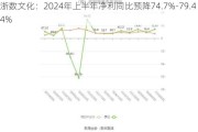 浙数文化：2024年上半年净利同比预降74.7%-79.44%