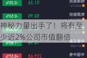 神秘力量出手了！将有至少近2%公司市值翻倍