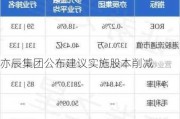 亦辰集团公布建议实施股本削减