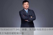 ST东时(603377.SH)：徐雄、东方时尚投资合计所持18.51%股份被轮候冻结