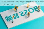 BOSS直聘-W(02076.HK)6月21日耗资299.7万美元回购29.8万股