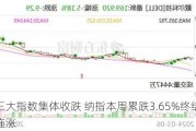 美股三大指数集体收跌 纳指本周累跌3.65%终结周线三连涨