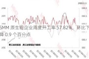 SMM 原生铅企业周度开工率 57.82%，环比下降 0.9 个百分点