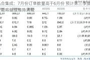 晶合集成：7月份订单数量高于6月份 预计第三季度产能将继续维持满载