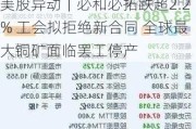 美股异动｜必和必拓跌超2.2% 工会拟拒绝新合同 全球最大铜矿面临罢工停产