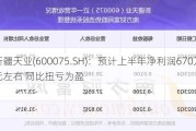 新疆天业(600075.SH)：预计上半年净利润670万元左右 同比扭亏为盈