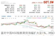 富时中国A50指数期货涨幅扩大至1%，MSCI中国A50互联互通指数期货涨近1%