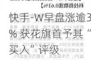 快手-W早盘涨逾3% 获花旗首予其“买入”评级