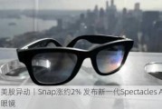 美股异动丨Snap涨约2% 发布新一代Spectacles AR眼镜