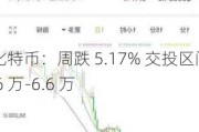 比特币：周跌 5.17% 交投区间 6 万-6.6 万