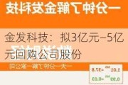 金发科技：拟3亿元―5亿元回购公司股份