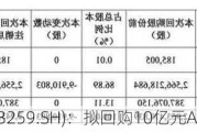 药明康德(603259.SH)：拟回购10亿元A股股份