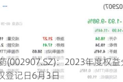 华森制药(002907.SZ)：2023年度权益分派10派0.5元 股权登记日6月3日