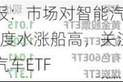 ETF日报：市场对智能汽车领域的关注度水涨船高，关注智能汽车ETF、汽车ETF