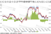 长虹佳华盘中异动 下午盘快速下挫6.80%报0.425港元