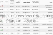 安达保险(CB.US)Enns Peter C.售出8,200股普通股股份，价值约218.17万美元